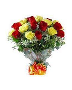 Red And Yellow Roses Bunch