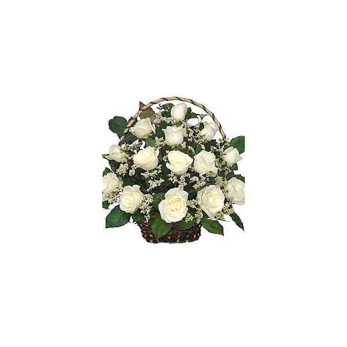 Aksesorya ng 30 Puting Rosas